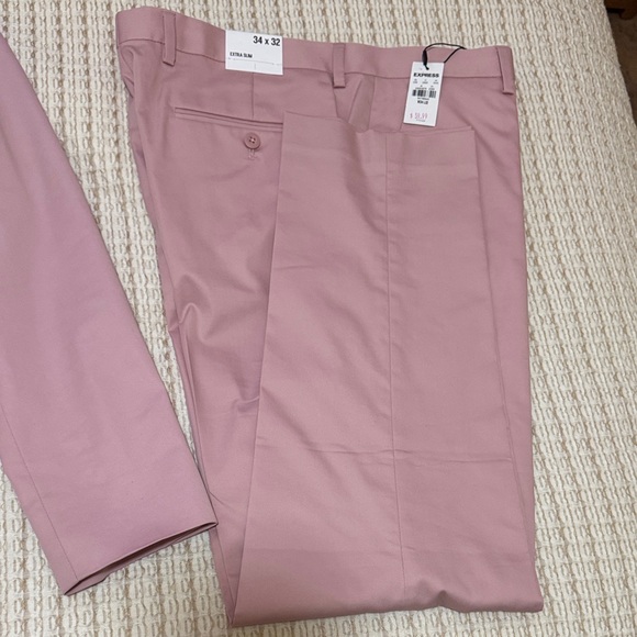 Express Women's Pink Blazer and Pants Set - Picture 4 of 8